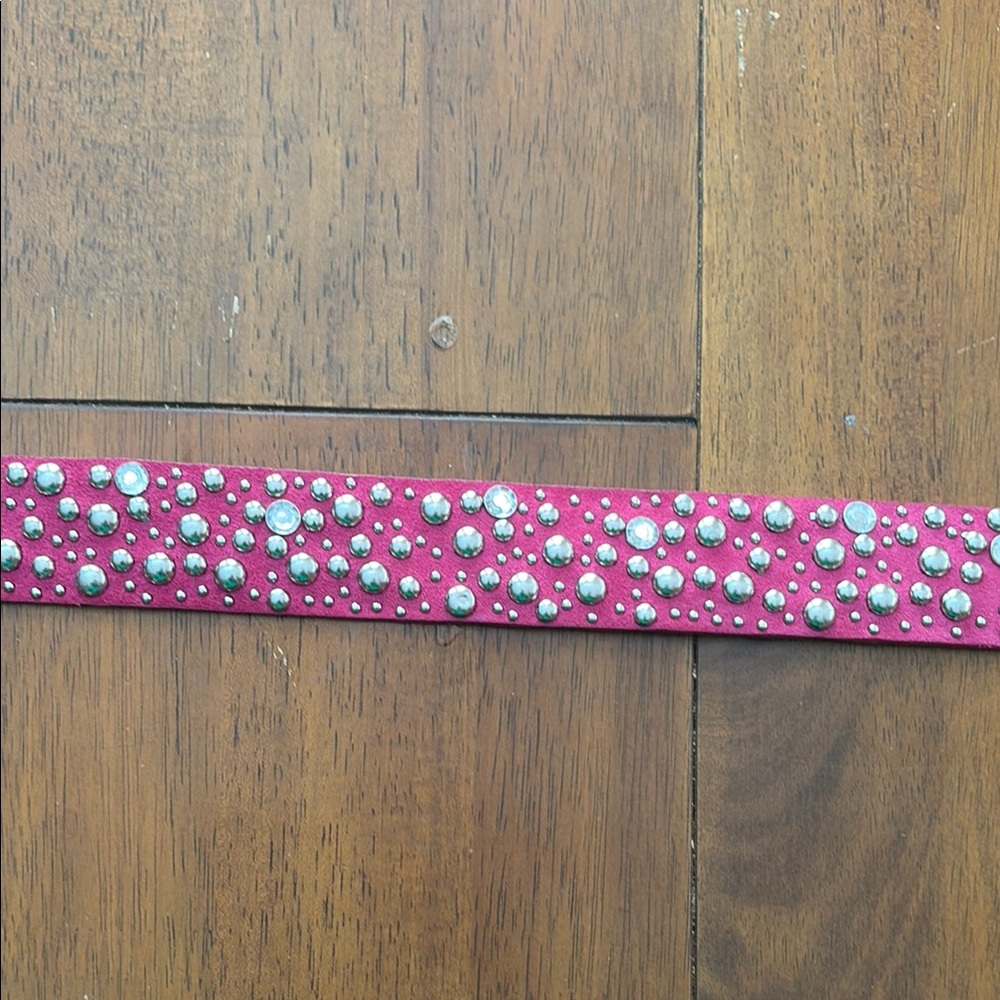 Studded Pink Belt - Picture 7 of 8